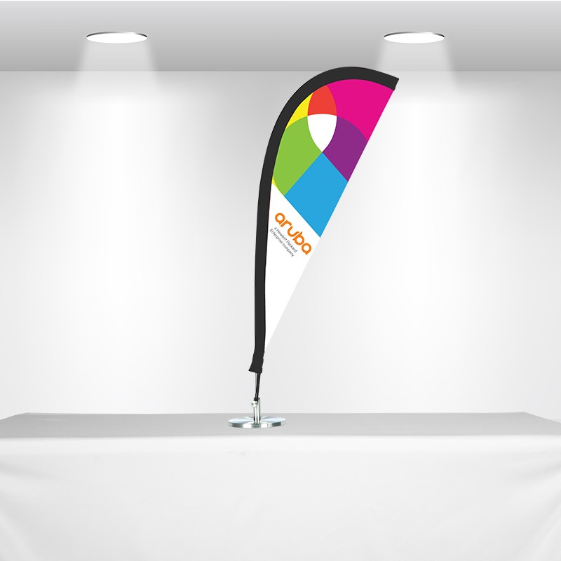Custom Table Feather Flag Drive More Traffic to Your Table