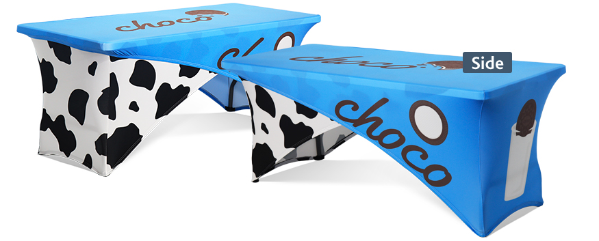 Custom Cross-Over Stretch Table Covers