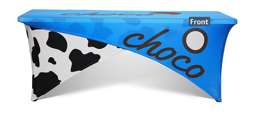 Custom Cross Over Table Cover for Tradeshow