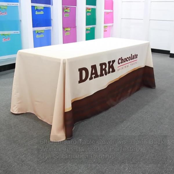 Standard Table Covers with Open Back
