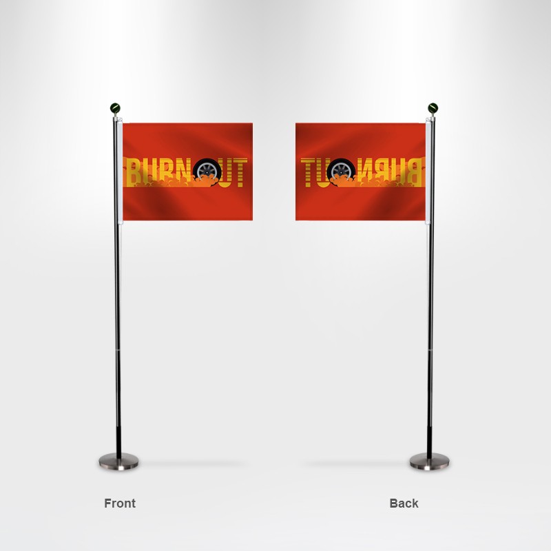 Duplex Printing Custom Pole Sleeve Flags