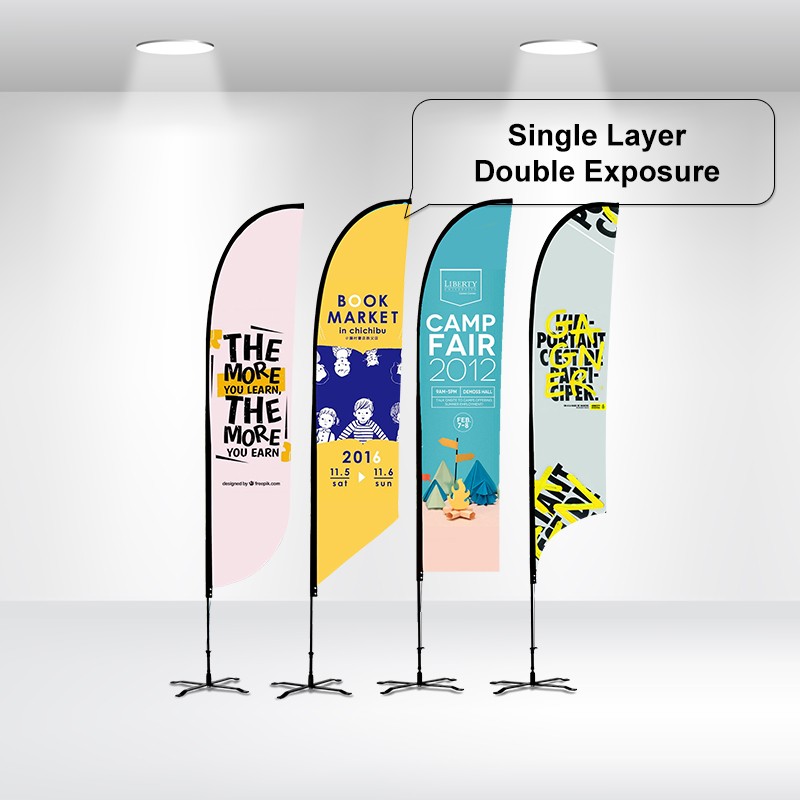 Duplex Printing Advertising Flag-Blade