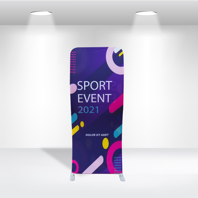 S Shaped Fabric Banner Stand