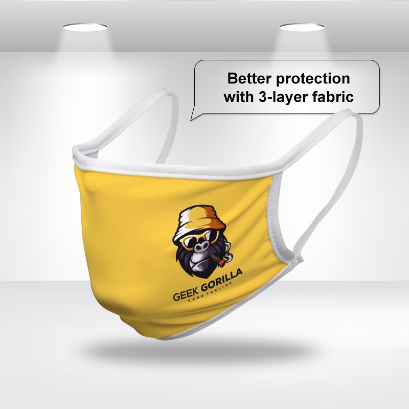 Premium Fabric Face Mask(240g Elastic Polyester)