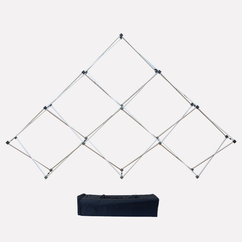 Triangular Middle Grid Table Top Pop Up Display