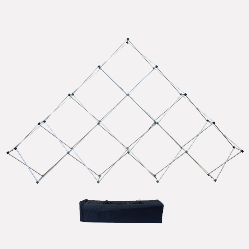 Triangular Large Grid Table Top Pop Up Display