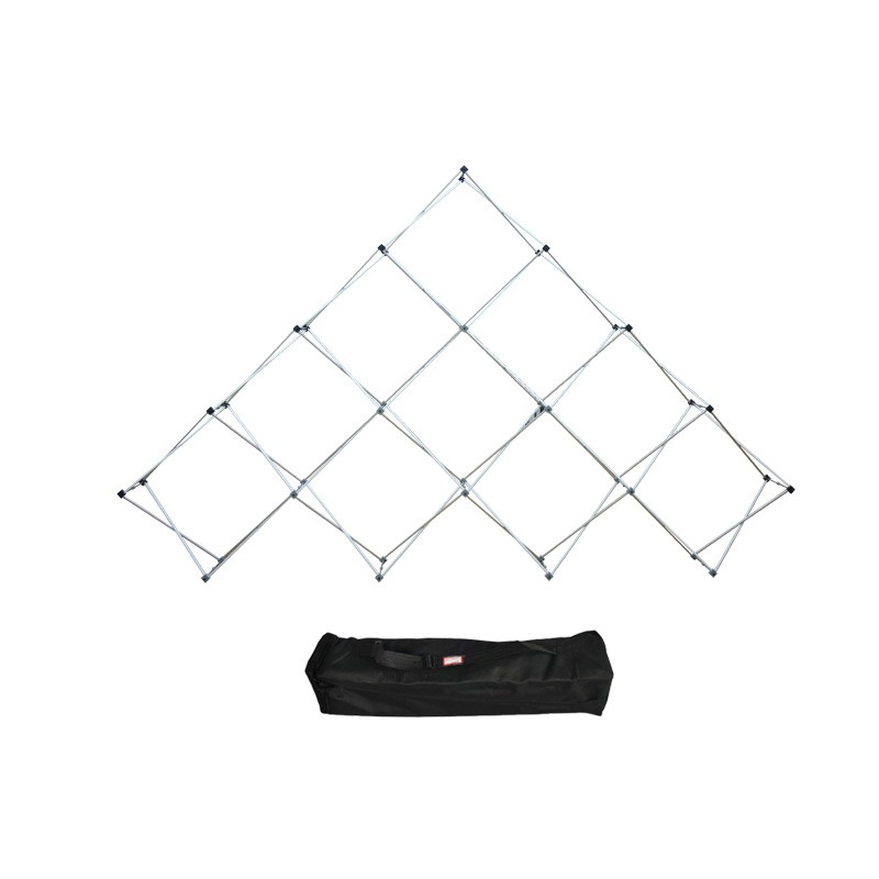 Triangular Large Floor Grid Pop Up Display