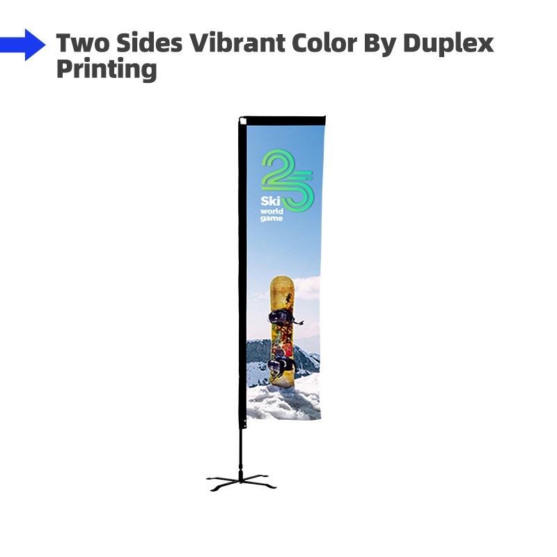 Duplex Printing Advertising Flag-Rectangle