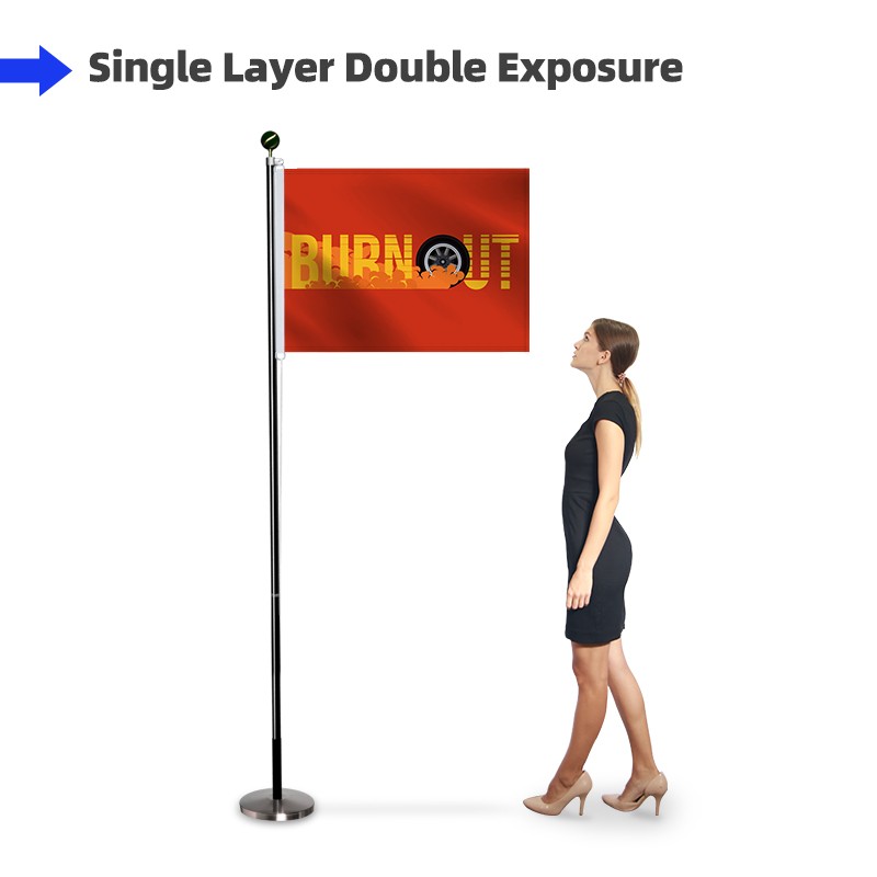 Duplex Printing Custom Pole Sleeve Flags