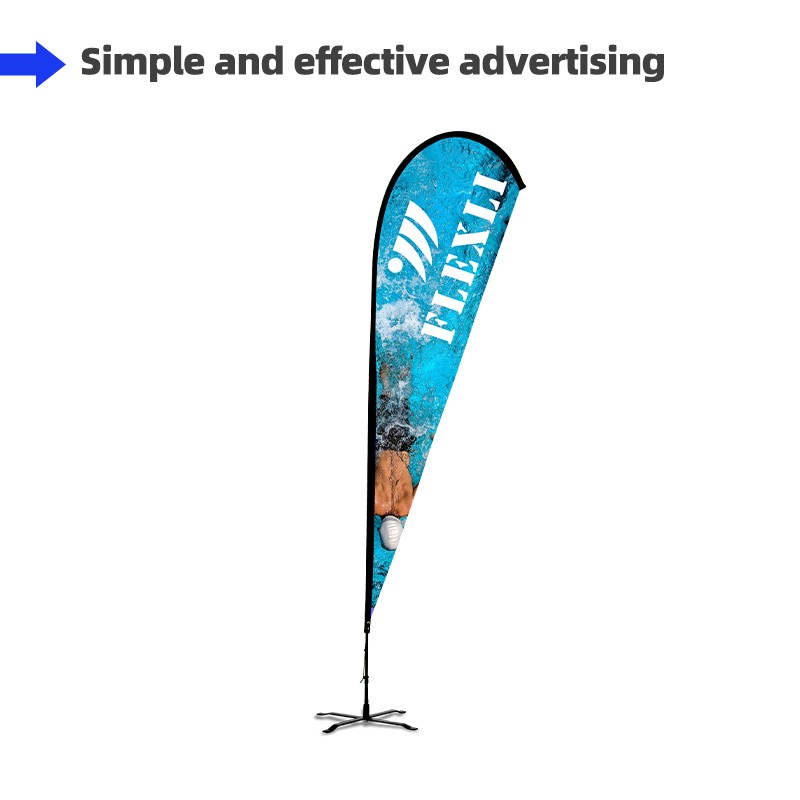 Duplex Printing Advertising Flag-Teardrop