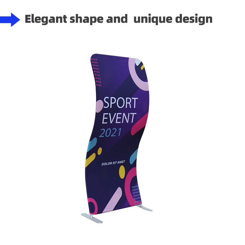 S Shaped Fabric Banner Stand