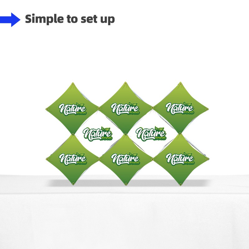 Double X Grid Table Top Pop Up Display