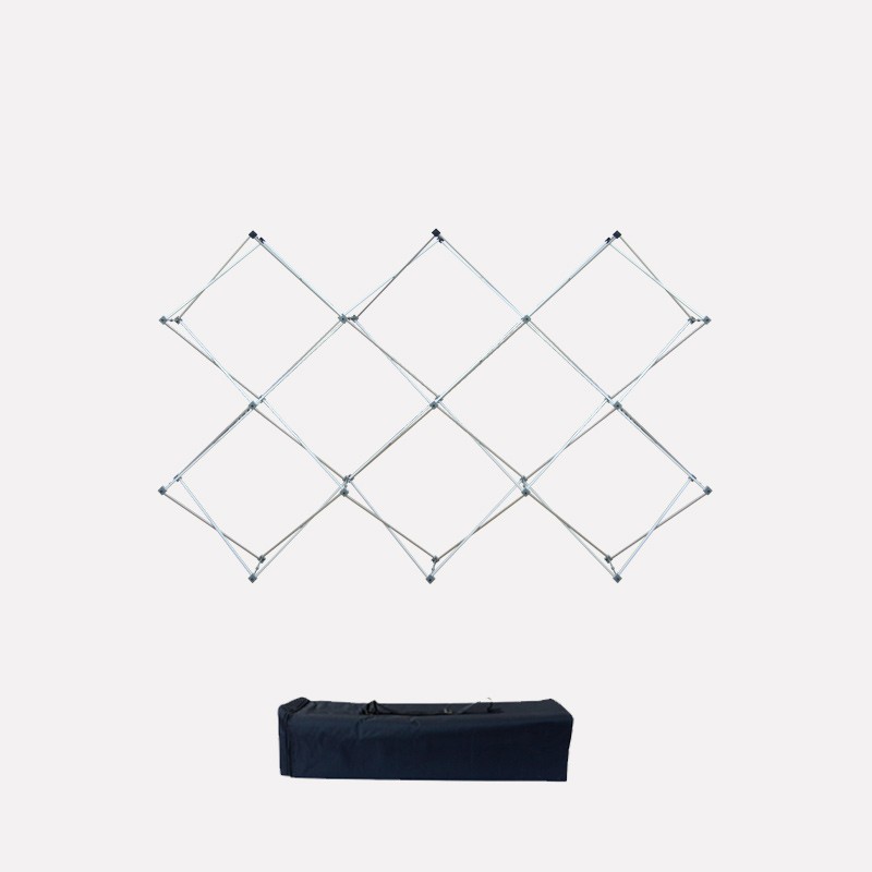 Double X Grid Table Top Pop Up Display