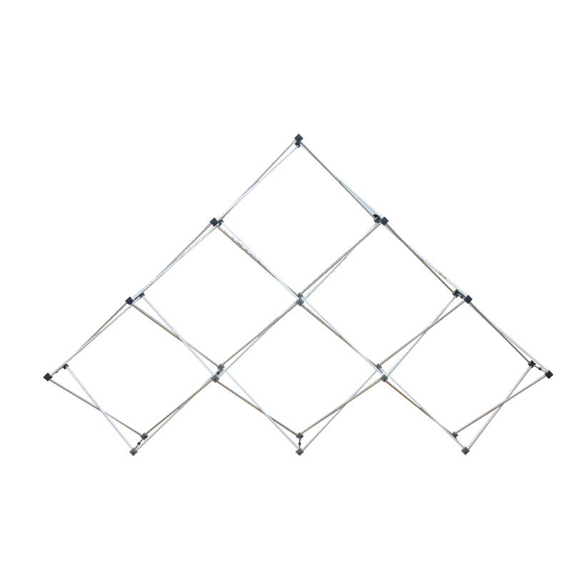 Triangular Middle Kit Floor Grid Pop Up Displays Frame