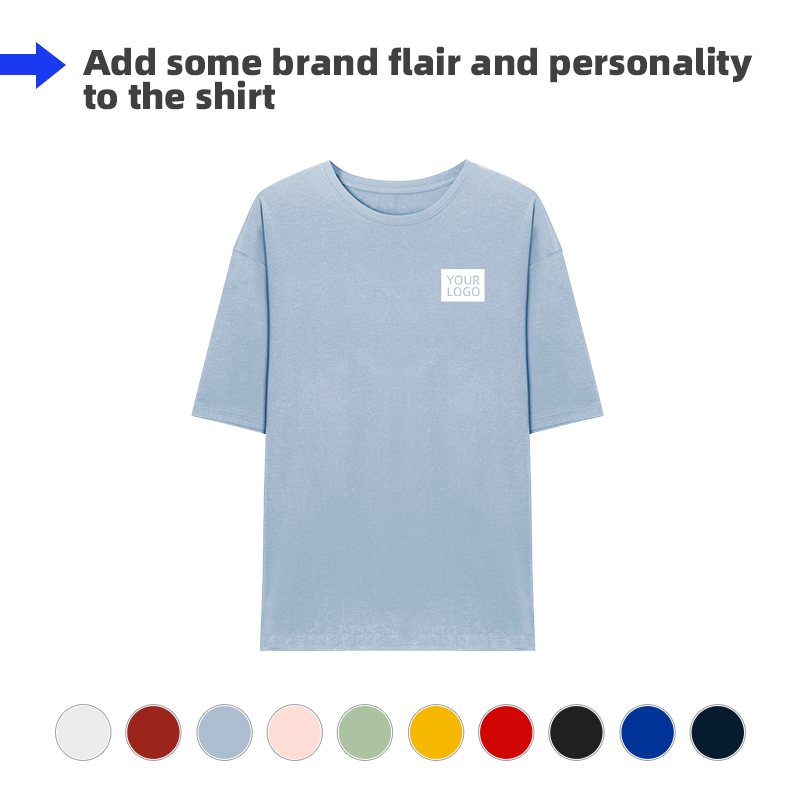 Adult Round Neck Tee-Embroidery