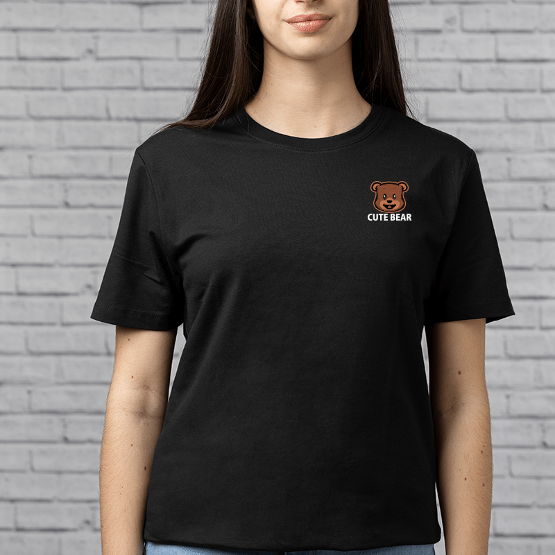 Adult Round Neck Tee-Embroidery