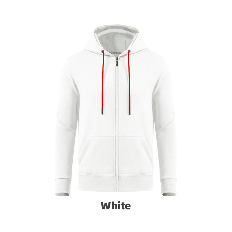 Custom Promo Polar Fleece Zipper Hoodie-Off-Set Print