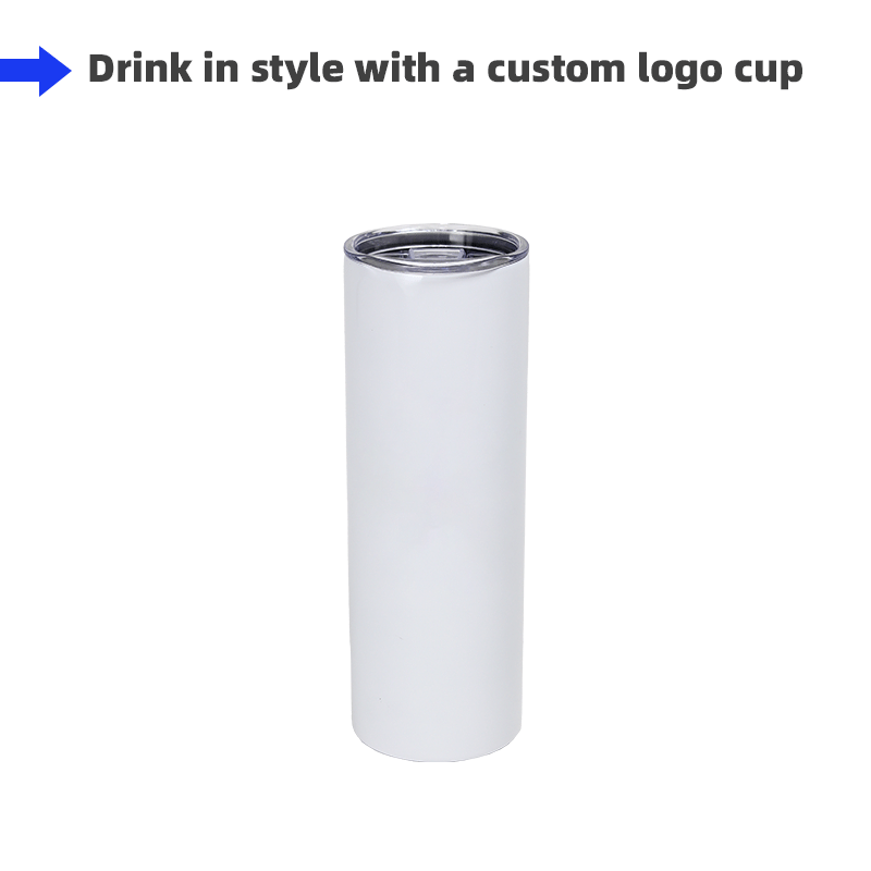 20oz Double Wall Stainless Steel Vacuum Cup with PP Straw