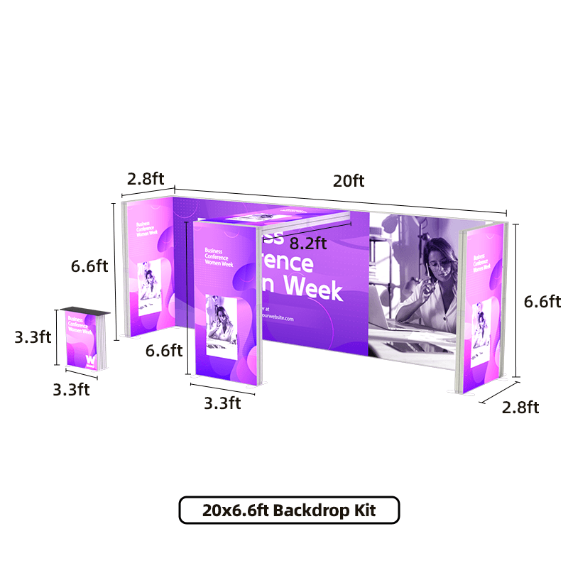 Tradeshow SEG Modular Lightbox Display Kit M
