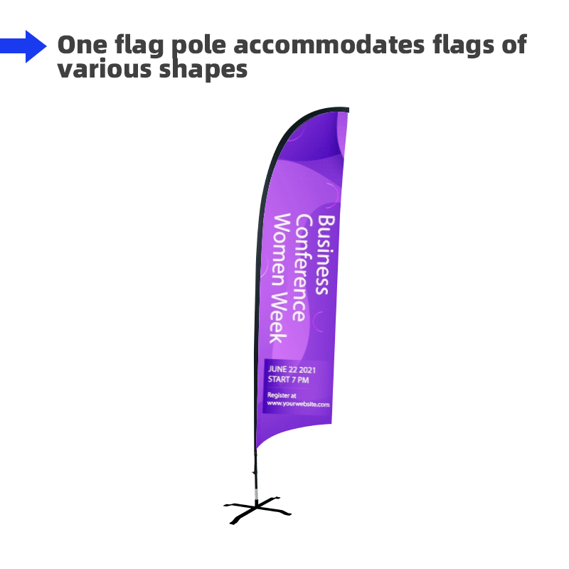 Concave Flag with Uni-Fit Pole