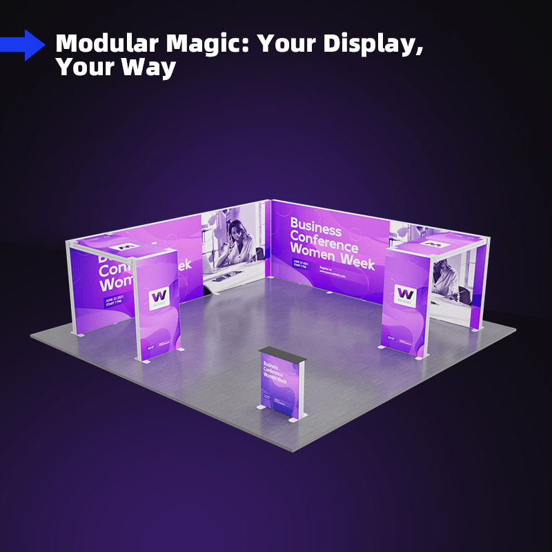 Tradeshow SEG Modular Lightbox Display Kit Q