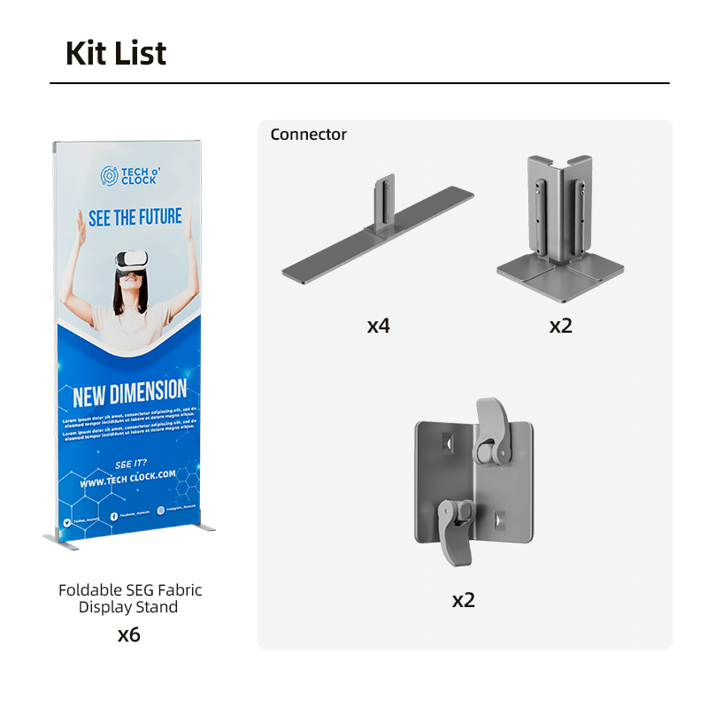 Foldable SEG Modular Display Kit E