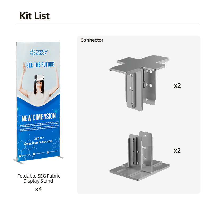 Foldable SEG Modular Display Kit H