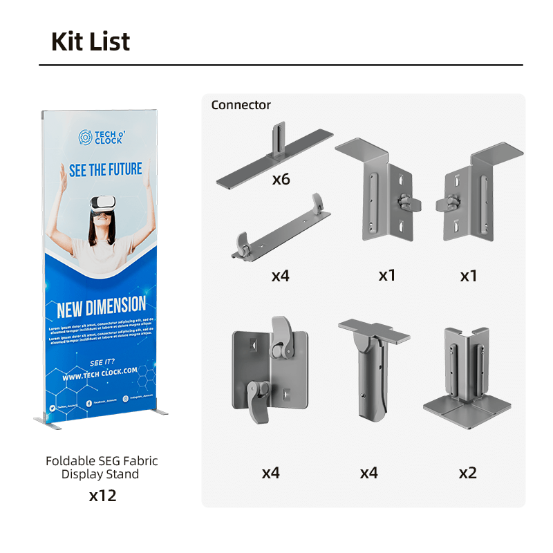 Foldable SEG Modular Display Kit J