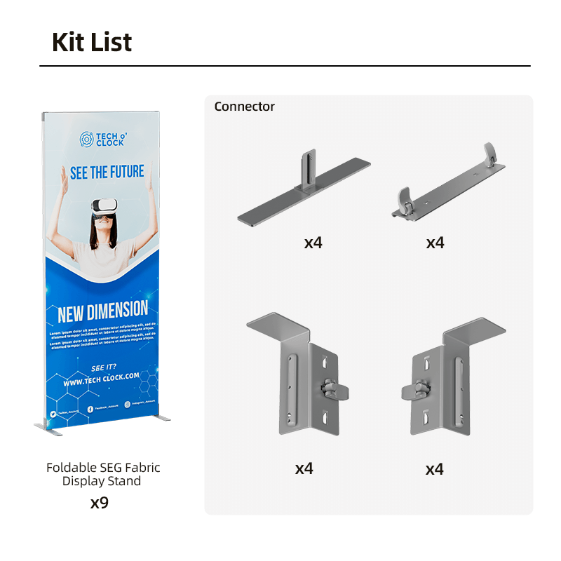 Foldable SEG Modular Display Kit M