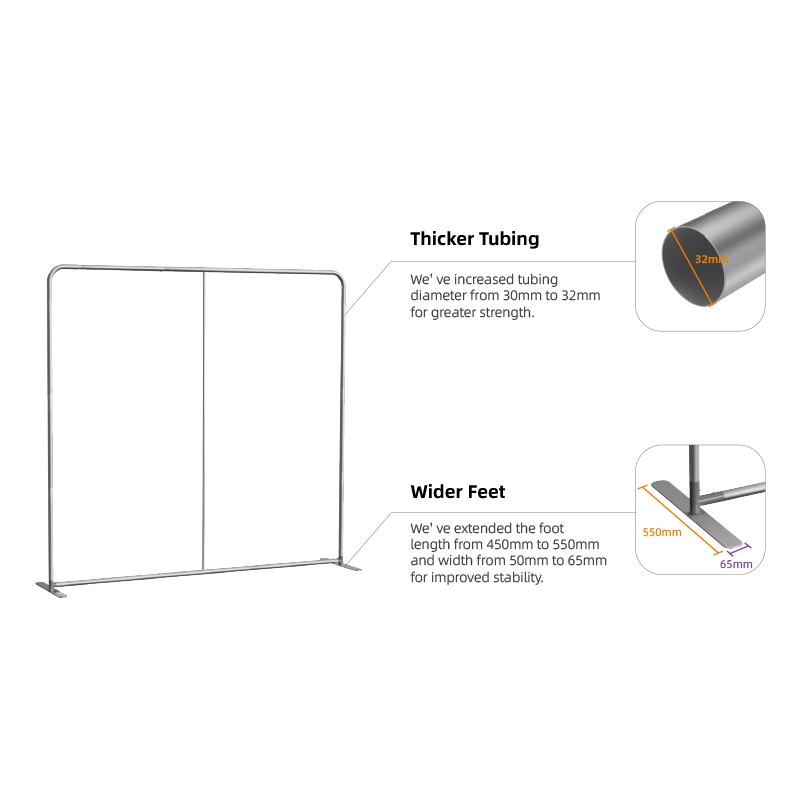 Vimbo Straight Tension Fabric Display