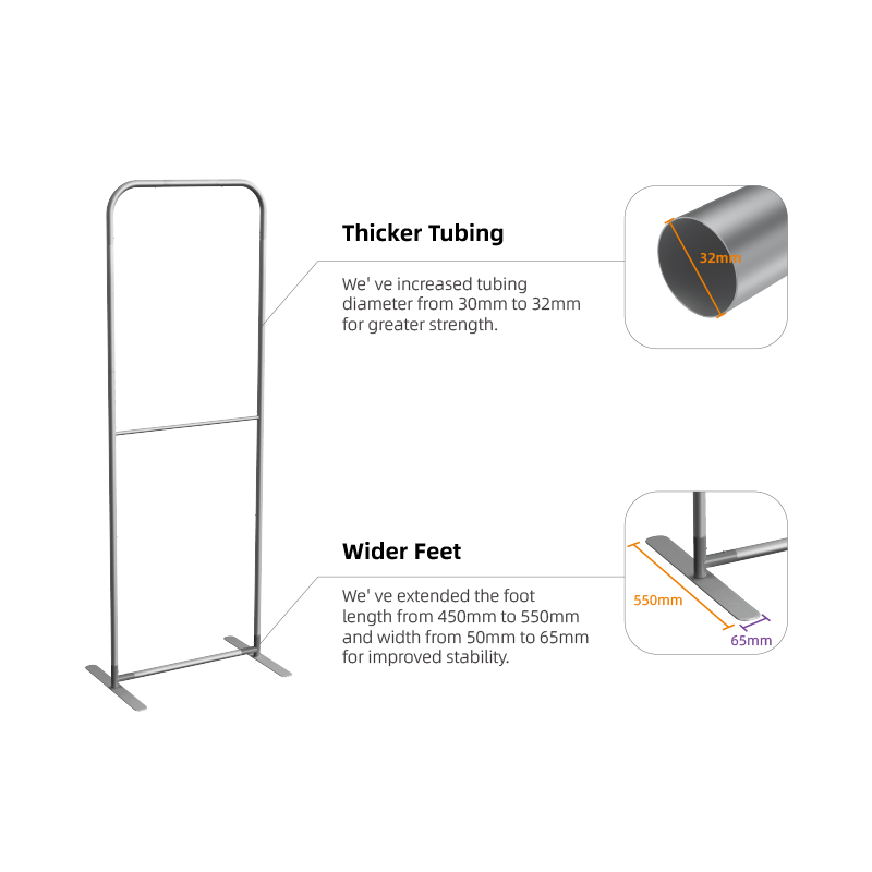 Vimbo Fabric Banner Stand (Round Corners)