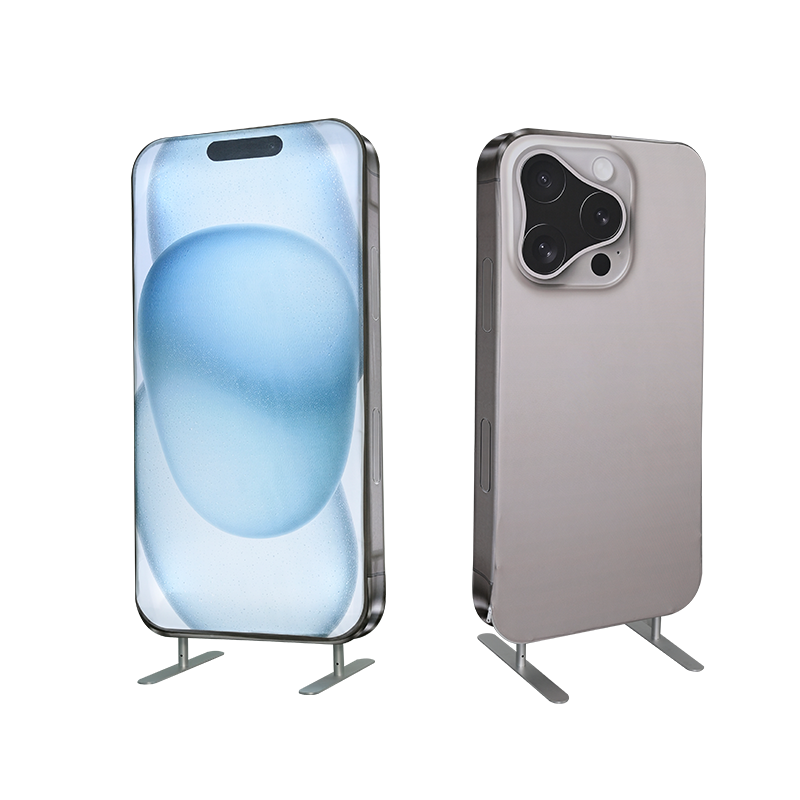 Phone-Shaped Exhibit Stand