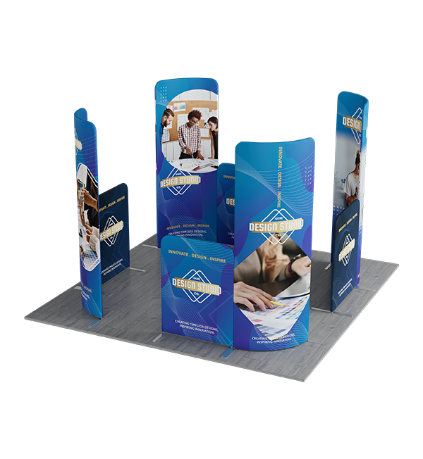 Trade Show Pop Up Tower with Portable Aluminum Tubes