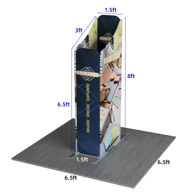 6.5x6.5ft Magnetic Modular Fabric Displays-D