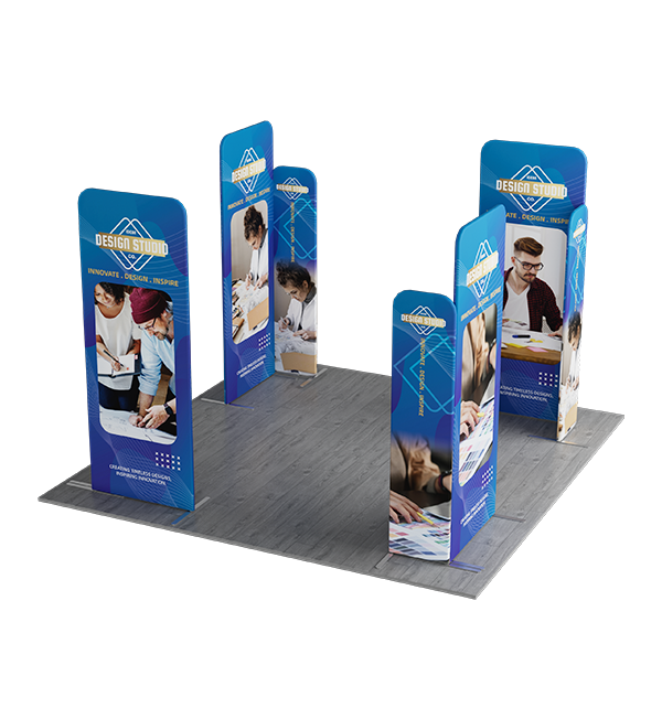 Trade Show Pop Up Tower with Portable Aluminum Tubes