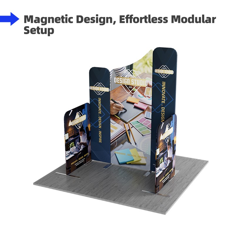 6.5x6.5ft Magnetic Modular Fabric Displays-C