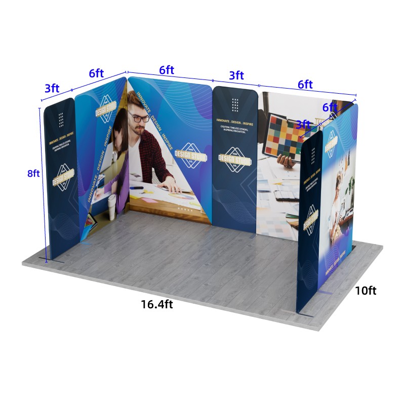 16.4x10ft Magnetic Modular Fabric Displays-A