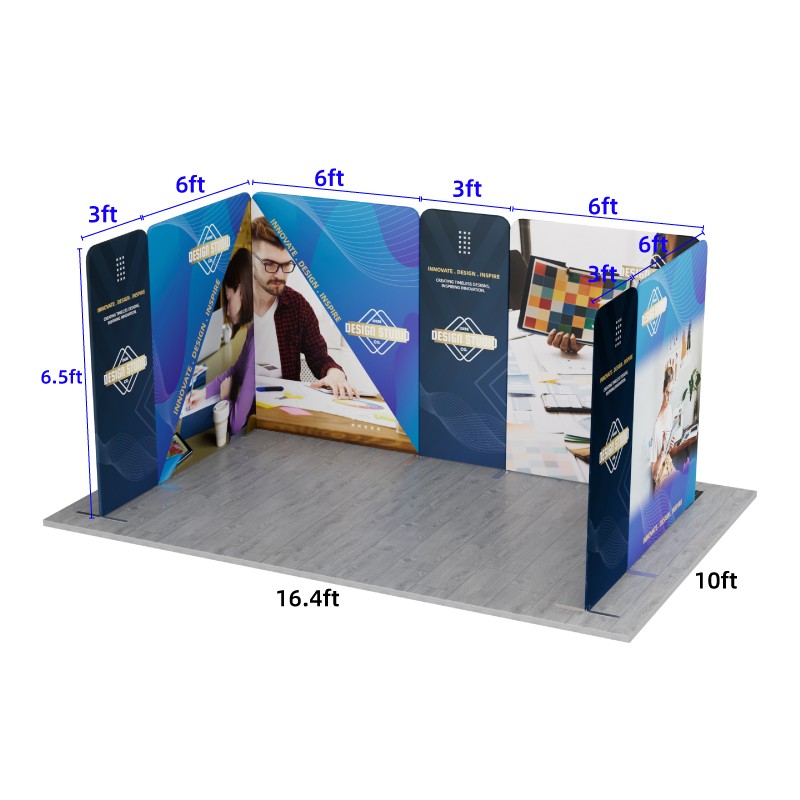 16.4x10ft Magnetic Modular Fabric Displays-A