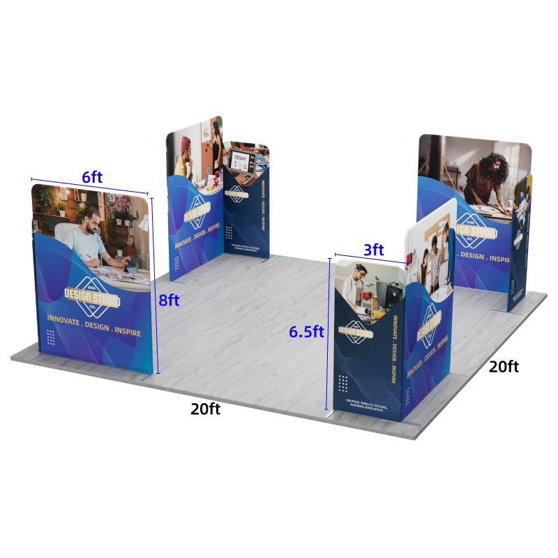 20x20ft Magnetic Modular Fabric Displays-A