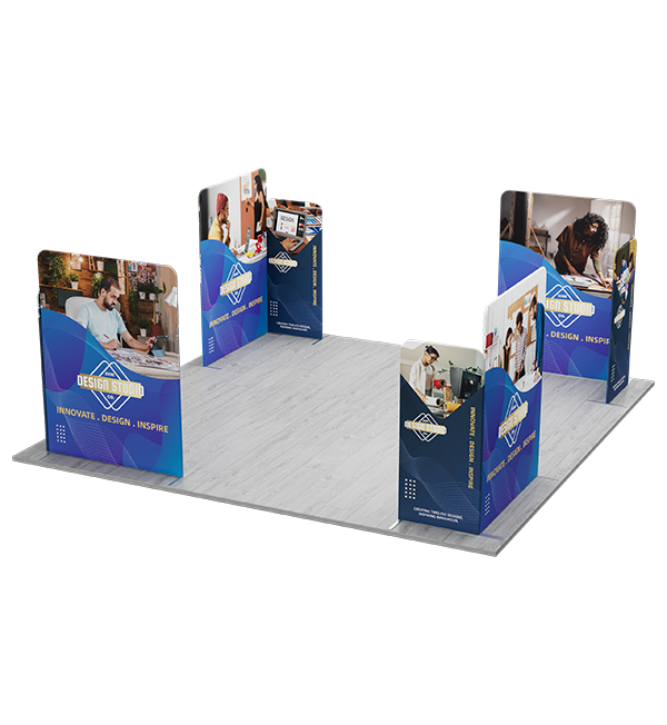 Trade Show Pop Up Tower with Portable Aluminum Tubes