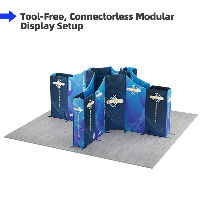 16.4x16.4ft Magnetic Modular Fabric Displays-A