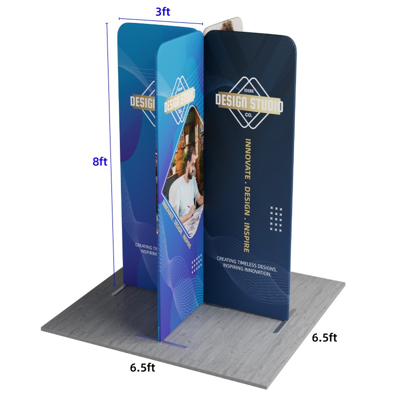 6.5x6.5ft Magnetic Modular Fabric Displays-E