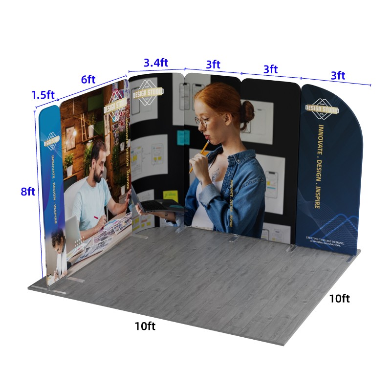 10x10ft Magnetic Modular Fabric Displays-C