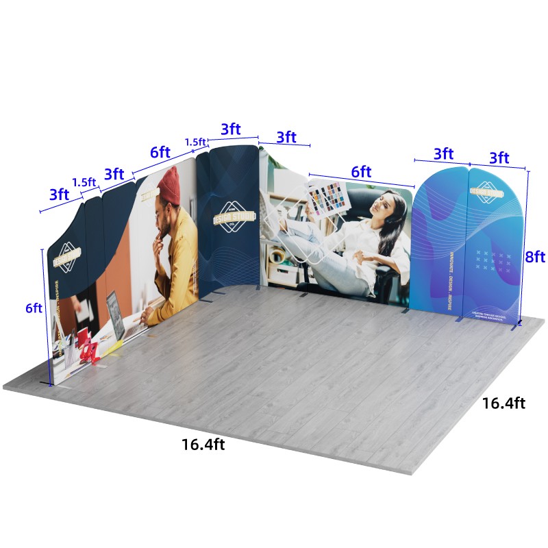 16.4x16.4ft Magnetic Modular Fabric Displays-B