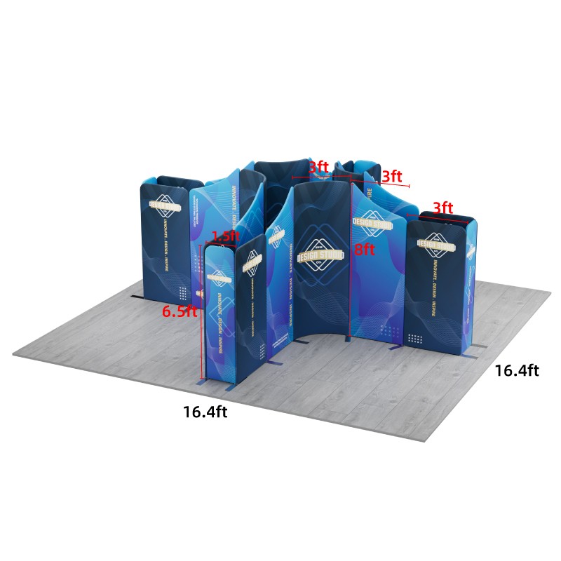 16.4x16.4ft Magnetic Modular Fabric Displays-A