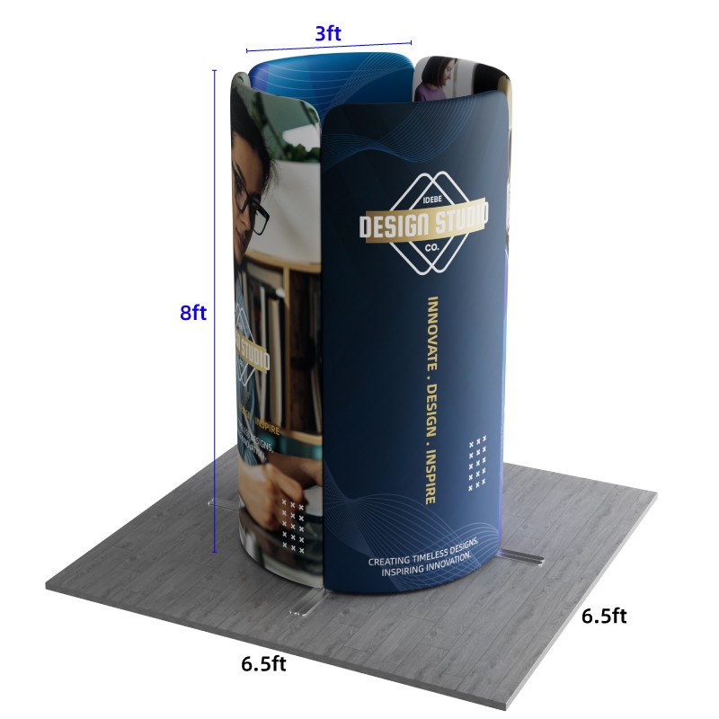 6.5x6.5ft Magnetic Modular Fabric Displays-A