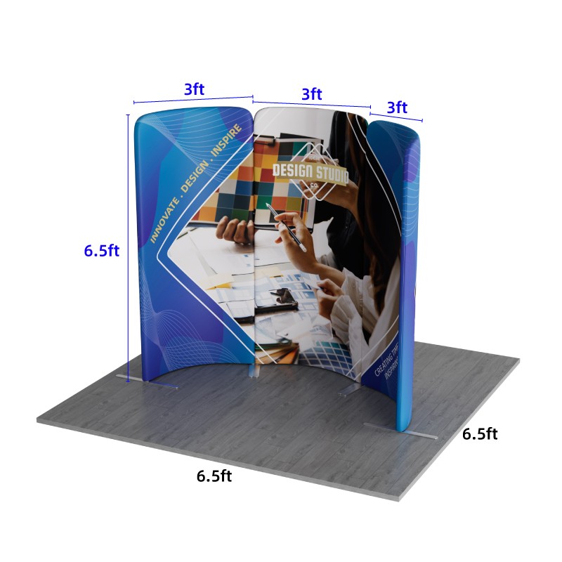 6.5x6.5ft Magnetic Modular Fabric Displays-B