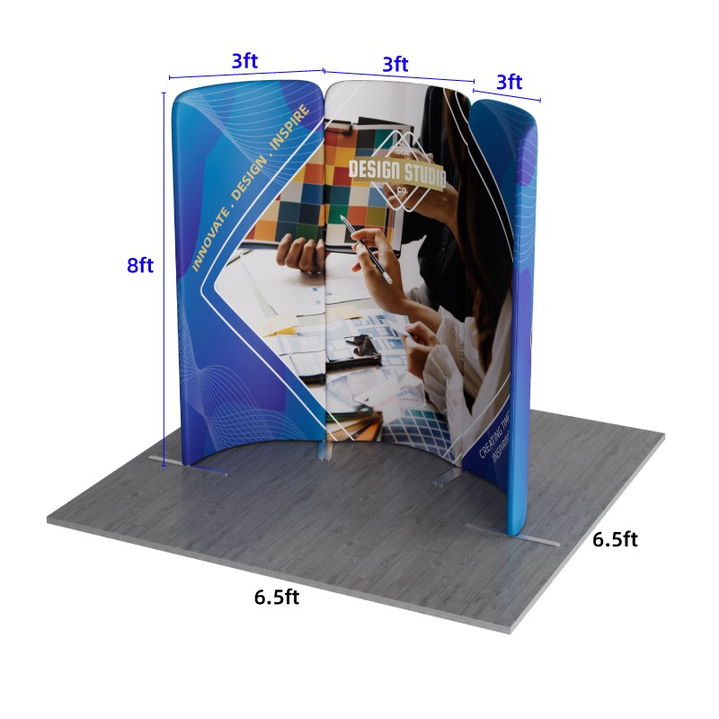 6.5x6.5ft Magnetic Modular Fabric Displays-B