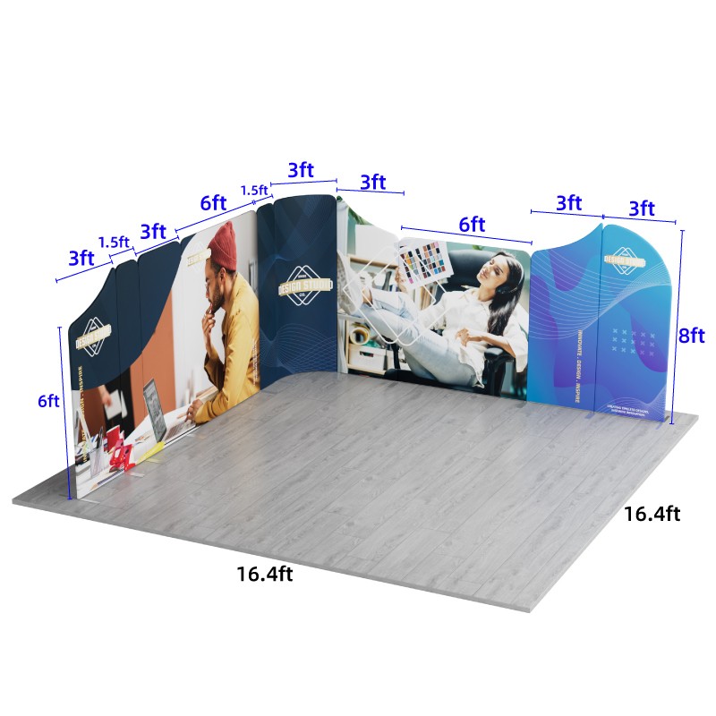 16.4x16.4ft Magnetic Modular Fabric Displays-B