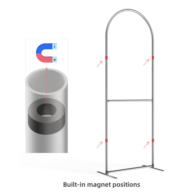 Magnetic Arch Fabric Banner Stand